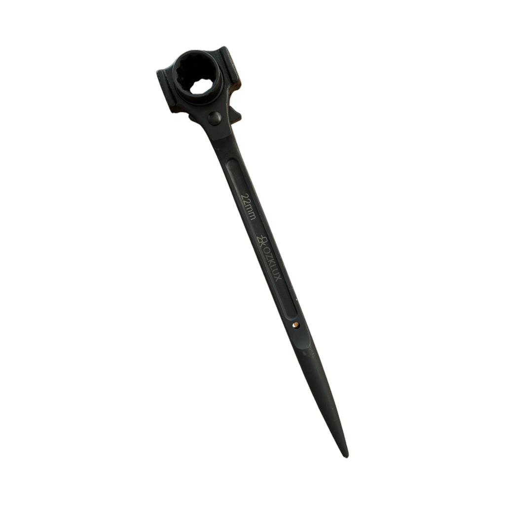 [CLE-NOIR-310] Clé échafaudage 19×22 – Type marteau noir 310 mm