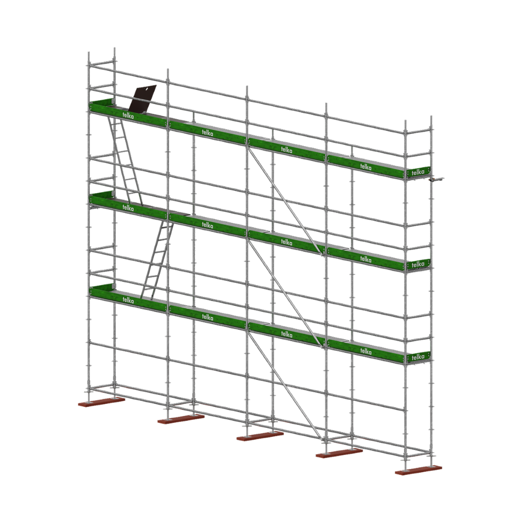 [PG10043UNIX] Pakket 100 m² UNICO X gegalvaniseerd · 4 × 3,07 m · hoogte 8,5 m