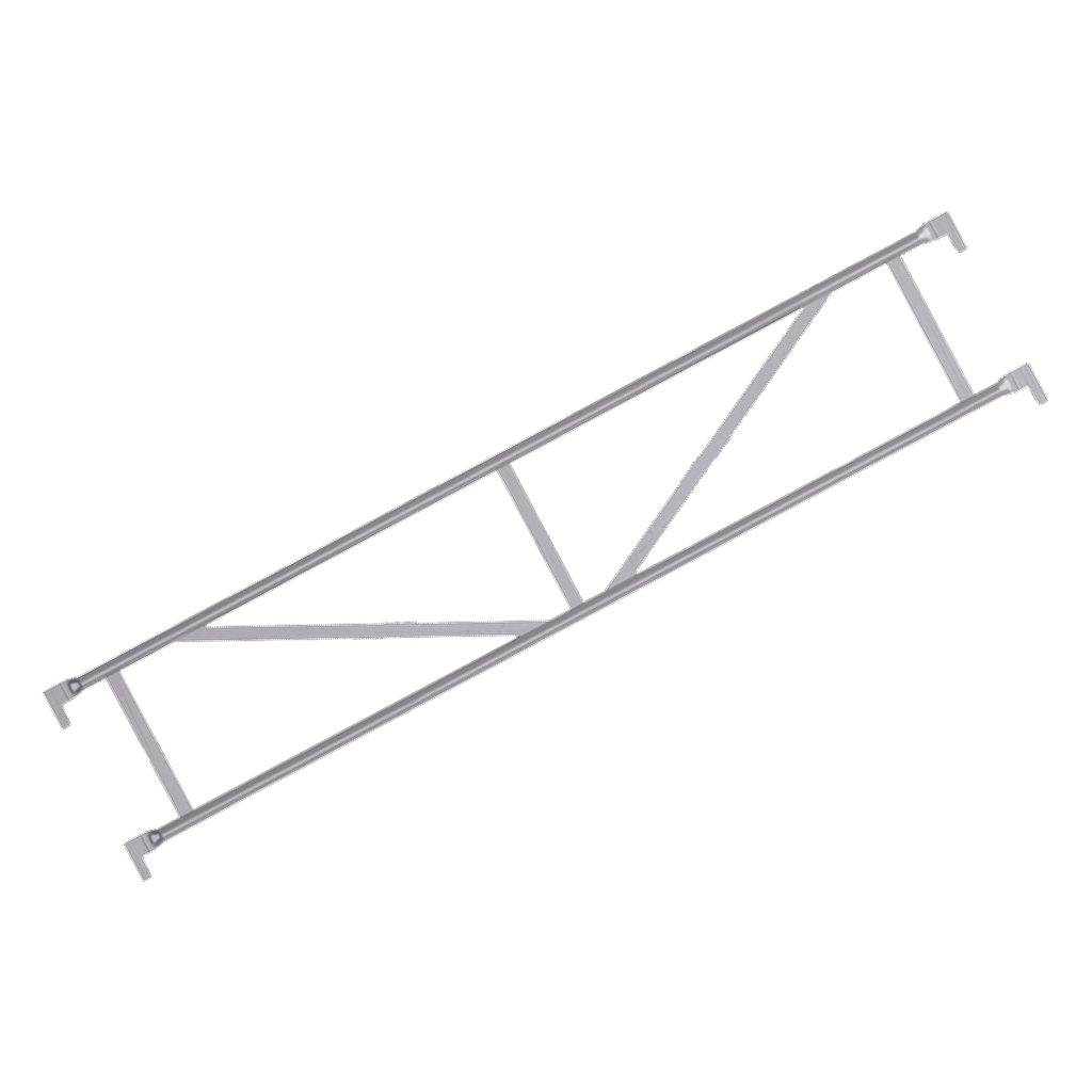 Dubbele aluminium leuning / T.L