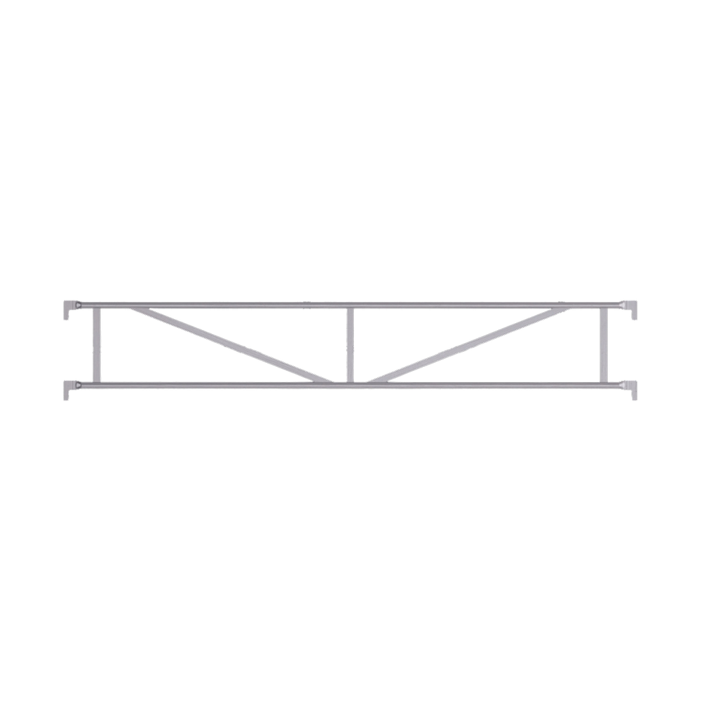Double garde-corps alu 3,07 m renforcé